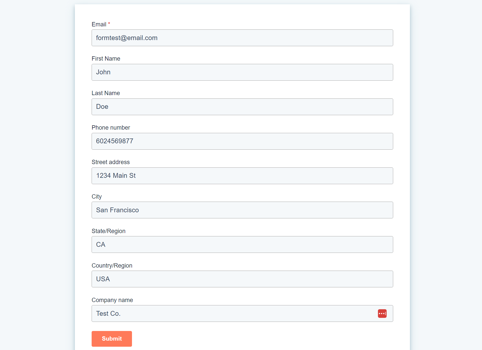 HubSpot Form